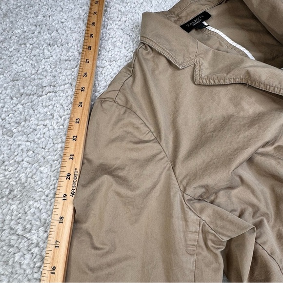 Talbots Utility Jacket Blazer. Business Casual Travel Khaki Tan. 14 - Picture 5 of 7